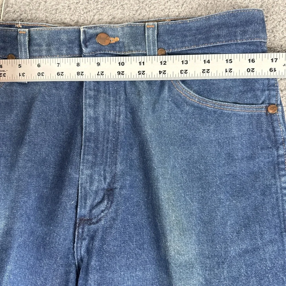 Vintage Wrangler 13MWZ Jeans Mens 35x36 (33x36) Cowboy Cut Straight Denim USA